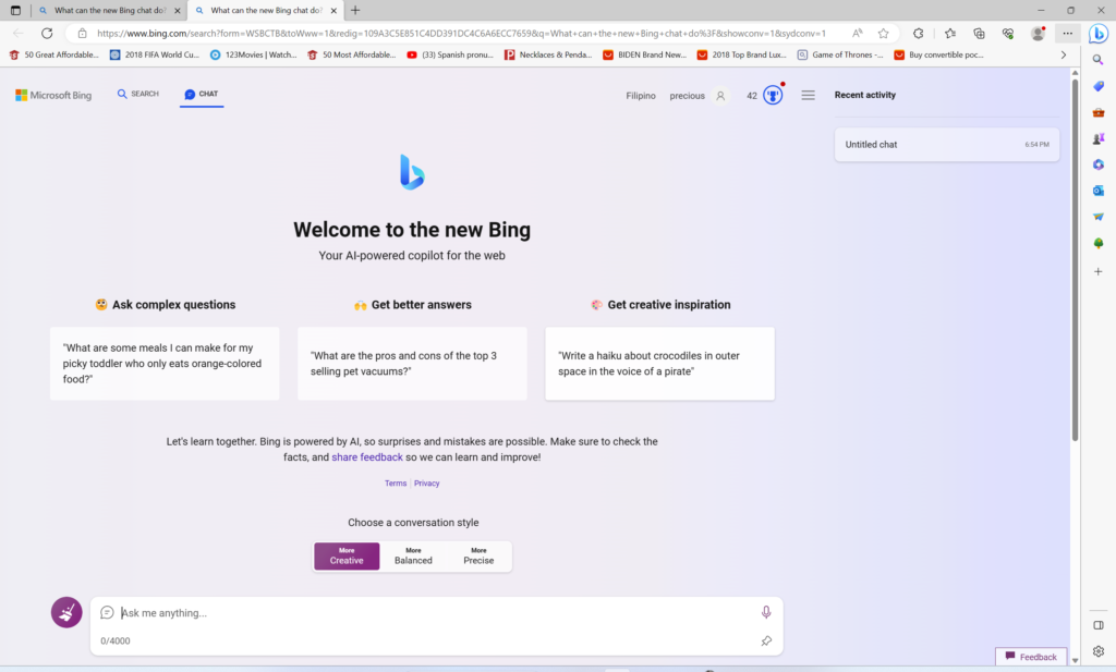 Bing.com Home Page 