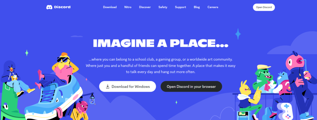 Discord Home Page 