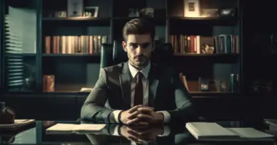 Man On a Suit Sitting in an Office
