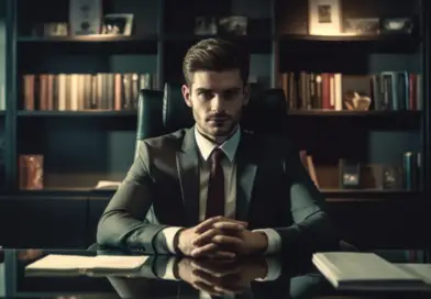 Man On a Suit Sitting in an Office