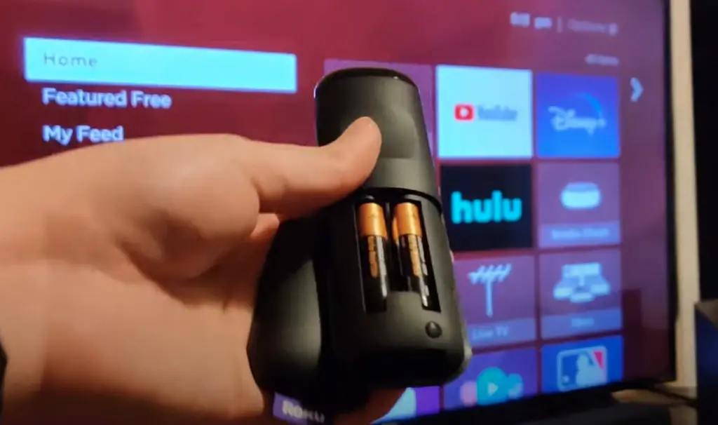 Roku TV remote with battery 